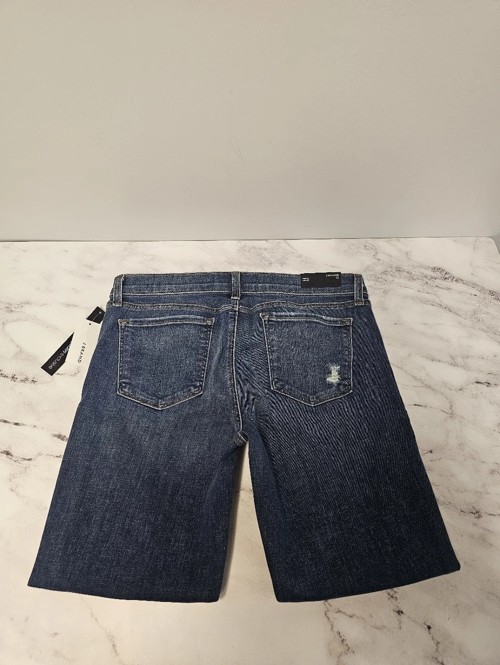 J Brand Cropped Low Rise Distressed Skinny Blue Jeans 31 NWT